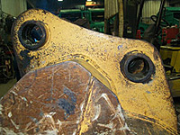 Excavator Bucket Mount Repair