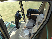 Inside of Custom Self-Propelled Two Bed Harvester