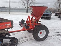 Broadcast Spreader Trailer With Engine Drive Broadcast Spreader Trailer With Engine Drive